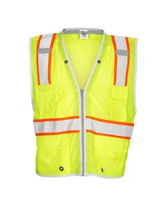 Hi-Vis Premium Brilliant Series Heavy Duty Vest, Class 2 Size Large.  Color: L - 1510-L