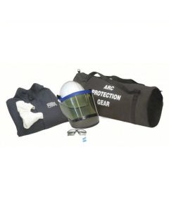 ARC COVERALL KIT, FR9 OZ NAVY, FACESHIELD, BALACLAVA, HARD HAT ,GEAR B - AG12-CV-XL-NG