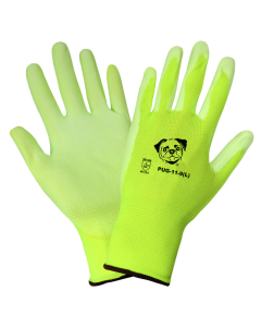 Global Glove PUG11 Polyurethane/Nylon Glove, Work, White (Pack Of 12) (Large) PUG-11-9(L)