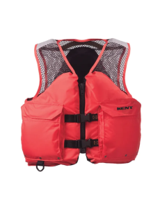 Kent Mesh Deluxe Commercial Life Vest - Persons over 90-Pounds. (Orange, Large, 40-44-Inch Chest)