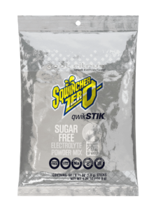 Sqwincher® .11 Ounce Cool Citrus Flavor Qwik Stik™ ZERO Powder, 50/PKG - 159060109-CC